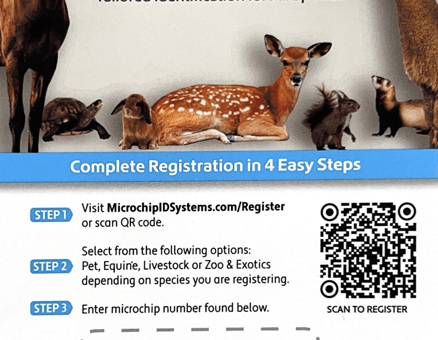 Registering Your Pet’s Microchip